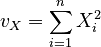 v_X = \sum_{i=1}^n X_i^2